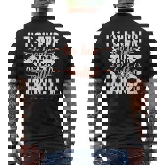 Ballerina Lifestyle Its Never Too Late To Be バレエダンサー メンズTシャツ バックプリント - Kawaiitshirt