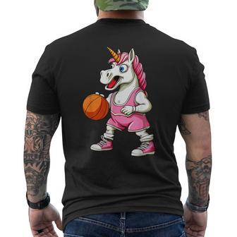 Ballon De Basket Licornes T-shirt imprimé au dos - Cadeauxyz