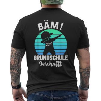 Bäm Grundschule Geschafft 2026 Grundschulabschluss T-Shirt mit Rückendruck - Geschenkecke