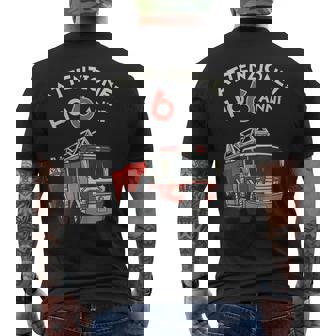 Bambino Attenzione Ho 6 Anni Pompiere Camion Dei Pompieri T-shirt da uomo con stampa posteriore - Novitaregali