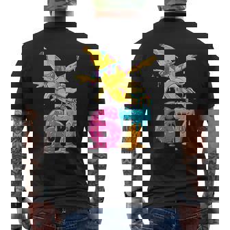 Banana Flying 67 Ice Cream Drip Six Seven Meme Men's Back Print T-Shirt | Mazezy