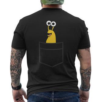Banana Slug In A Pocket Pocket Banana Slug Men's T-shirt Back Print - Thegiftio UK
