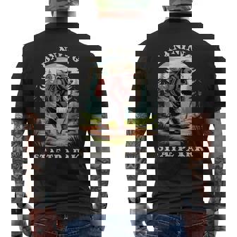 Banning State Park Minnesota Hiking Trail Adventure Bear Men's Back Print T-Shirt | Mazezy