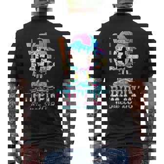 Baseball 8 Years Old Since 2018 Ice Cream 8Th Birthday Boys Men's T-shirt Back Print - Monsterry