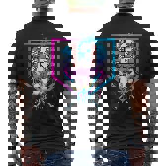 Baseball Drip 13Th Birthday Home Plate Boy Youth 13 Year Old Men's T-shirt Back Print - Monsterry