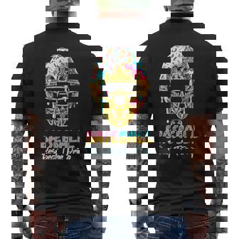 Baseball Drip For Boys Ice Cream Drip Youth Boys Baseball Men's T-shirt Back Print | Seseable CA