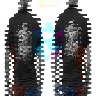 Baseball Drip For Boys Who Love Snowman Dripping Men's T-shirt Back Print - Monsterry