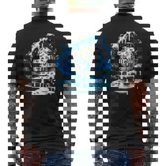 Baseball Drip Ice Cream Sprinkles Baseball Glove Drippy Men's T-shirt Back Print - Monsterry