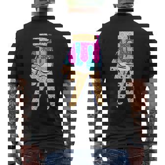 Baseball Ice Cream Drip Boys Glove Sprinkles Baseball Lover Men's T-shirt Back Print | Seseable UK