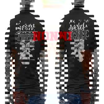 Baseball Nonni Coquette Bow Men's Back Print T-Shirt | Mazezy