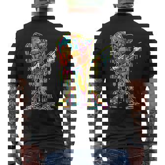 Basketball Ice Cream Dripping Dabbing Basketball Drip Boys Men's T-shirt Back Print - Monsterry