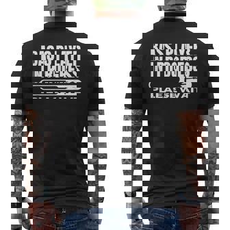 Bass Player In Progress Loading Bass Guitar Men's Back Print T-Shirt | Mazezy