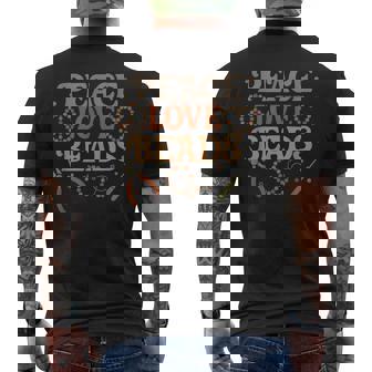 Beading Peace Love Beads Retro Jewelry Making Craft Fun Men's Back Print T-Shirt | Mazezy