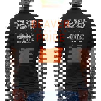 Beaver Pride Oregon State Men's T-shirt Back Print | Mazezy