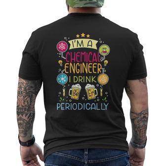 Bebida Química Cerveza Laboratorio Experimento Ingeniero Químico Camiseta Hombre Estampado Espalda - Regaloses