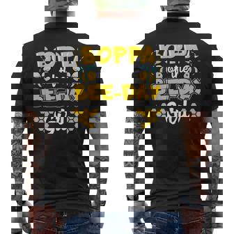 Bee Boppa Birthday Party Beekeeper Honey Family Theme Garden Men's Back Print T-Shirt | Mazezy