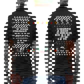 Beginning To Look Like F-CK This Ugly Christmas Sweater Meme Tank Top Men's Back Print T-Shirt | Mazezy