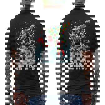 Believe Alien And Bigfoot Christmas Tank Top Men's Back Print T-Shirt | Mazezy