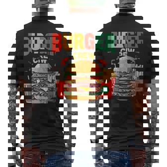 Berger Crew Hamburger Cheeseburger Fast Food Lovers メンズTシャツ バックプリント - Kawaiitshirt
