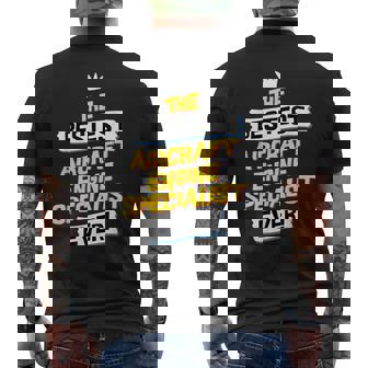 Best Aircraft Engine Specialist Job Occupation Men's Back Print T-Shirt | Mazezy