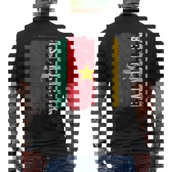 Best Cameroonian Mom Ever Cameroon Flag Mother's Day Men's Back Print T-Shirt | Mazezy