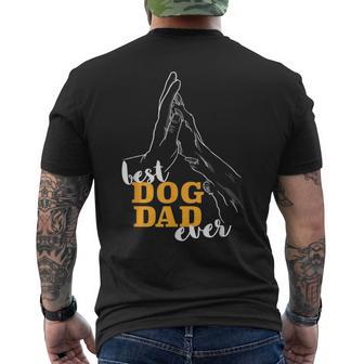 Best Dog Dad Ever I Bester Hundepapa Der Welt Hunde T-Shirt mit Rückendruck - Seseable
