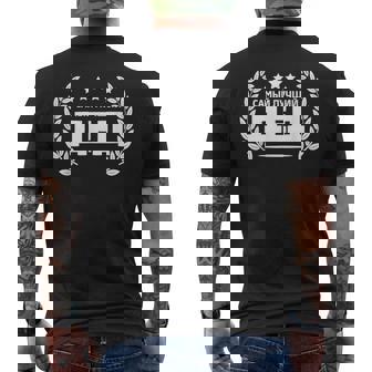 Best Grandpa In The World Outfit Grandpa Russian Russia Men's Back Print T-Shirt | Mazezy