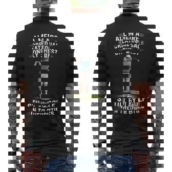 Best Men Play Golf Eighties Golfer Golfing Men's Back Print T-Shirt | Mazezy