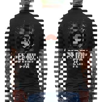 Best Mom Vinyl Records Men's Back Print T-Shirt | Mazezy