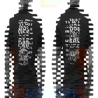 The Best Nurses Have Beards Nursing Bearded Man Men's T-shirt Back Print - Monsterry