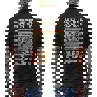 Best Of 1977 オールド・カセット 49歳の誕生日 レトロ メンズTシャツ バックプリント - Kawaiitshirt