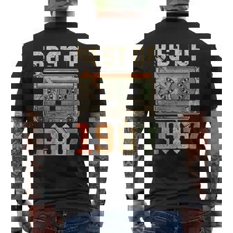 Best Of 1987 オールド・カセット 39歳の誕生日 レトロ メンズTシャツ バックプリント - Kawaiitshirt