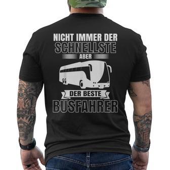 Beste Busfahrer Reisebus Bus T-Shirt mit Rückendruck - Geschenkecke