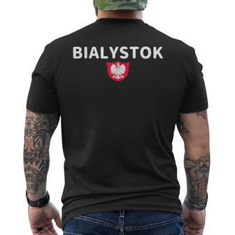 Bialystok Escudo De Armas Águila Polonia Polonia Polonia Camiseta Hombre Estampado Espalda - Regaloses
