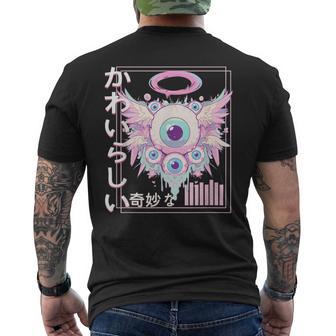 Biblically Accurate Angel Goth Pastel Weirdcore Aesthetic Men's T-shirt Back Print - Thegiftio