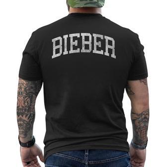 Bieber California Ca Vintage Athletic Sports Men's T-shirt Back Print - Seseable