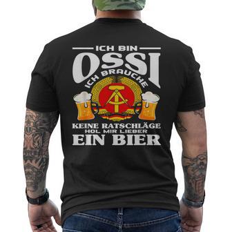 Bier Ostdeutschland Ossipruch Ddrtolz T-Shirt mit Rückendruck - Geschenkecke