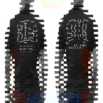Big Brother Athletic Lettering Siblings Older Bro Men's T-shirt Back Print | Mazezy