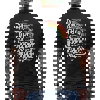 Big Fan Of Human Rights Social Justice Equality LGBT Gay Men's Back Print T-Shirt | Mazezy