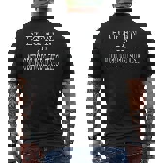 Big Fan Of Modern World Studies Tank Top Men's Back Print T-Shirt | Mazezy