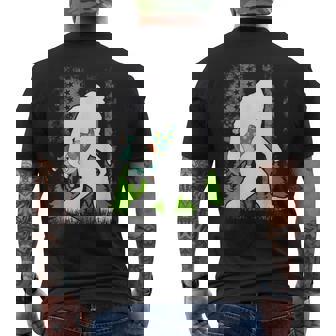 Bigfoot Carrying Gnome Cute Sasquatch Men's T-shirt Back Print | Mazezy