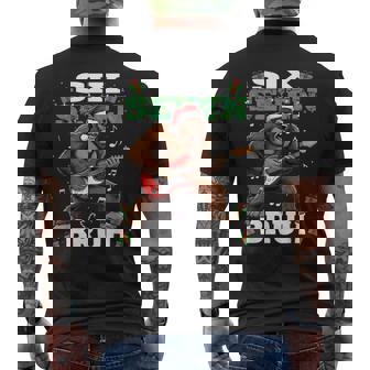 Bigfoot Guitar Six Seven 67 Bruh Meme Christmas Boys Men's Back Print T-Shirt | Mazezy