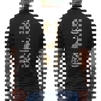 Bigfoot Leaning Tower Of Pisa Sasquatch In Italy Men's Back Print T-Shirt | Mazezy