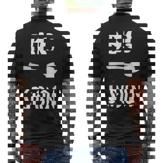 Bigpoon Divertida A Juego Para Parejas Familiares Camiseta Hombre Estampado Espalda - Regaloses