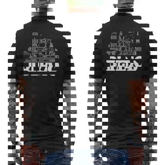 Bilbaokyline Amante De Bilbao Y Paísasco Camiseta Hombre Estampado Espalda - Regaloses