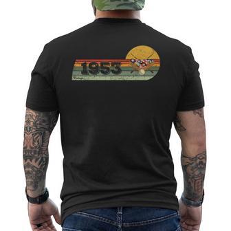 Billiards Billiard-Gamer Vintage 1953 Birthday Pool-Billiard Men's Back Print T-Shirt | Mazezy
