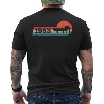 Billiards Snooker-Gamer Vintage 1953 Birthday Pool-Billiard Men's Back Print T-Shirt | Mazezy