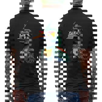 Bird Of Paradise Papua New Guinea Flag Sunglasses Men's Back Print T-Shirt | Mazezy