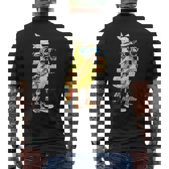 Bird Shirt Ornithologist Birder Bird Spotting Men's Back Print T-Shirt | Mazezy