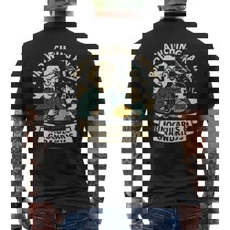 Bird Watching Nana Binoculars & Grandkids Tees Men's Back Print T-Shirt | Mazezy